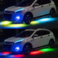 Niscarada RGB Multicolor Flexible Flowing Car LED Light Underglow Underbody Waterproof Automobile Chassi Neon Atmosphere Light - shift-knoobs